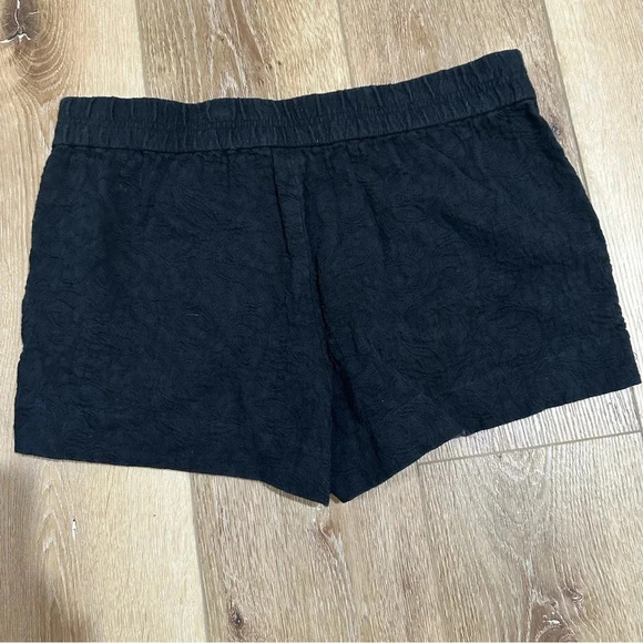 J. Crew Women's Black Pull-On Cotton Shorts with Pockets Size 6 GUC - Picture 7 of 7